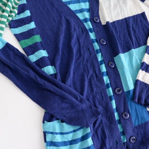 Marc by Marc Jacob Blue N-Neck Button Down Cardigan Size Small - Picture 9 of 12